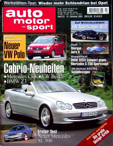 Deckblatt Auto Motor und Sport (23/2001)
